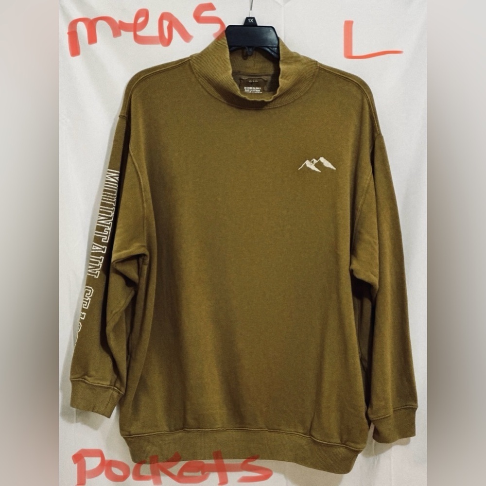MENS BROWN SWEATSHIRT WITH POCKETS ON BOTH SIDES